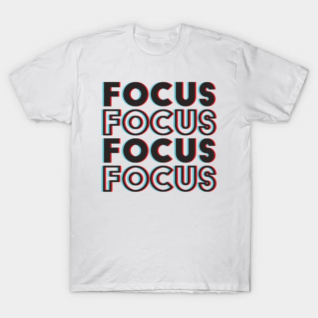 Focus Glitch 3 T-Shirt by dkdesigns27